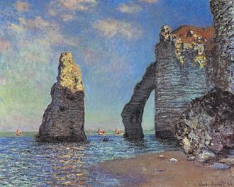 Falaises et plage d'Étretat
